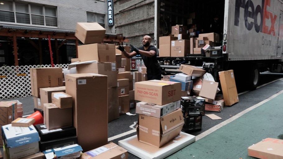 Only 28 percent of execs say home delivery is accretive to their profitability as compared to in-store transactions, AlixPartners says.