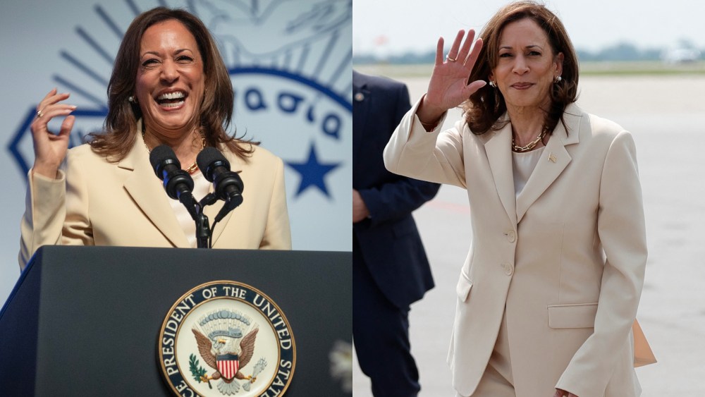 INDIANAPOLIS, INDIANA - JULY 24: Vice President Kamala Harris speaks to the Zeta Phi Beta Sorority Grand Boule at the Indiana Convention Center on July 24, 2024 in Indianapolis, Indiana. Yesterday Harris spoke to potential voters during a stop in Wisconsin and tomorrow is scheduled to attend an event in Texas.