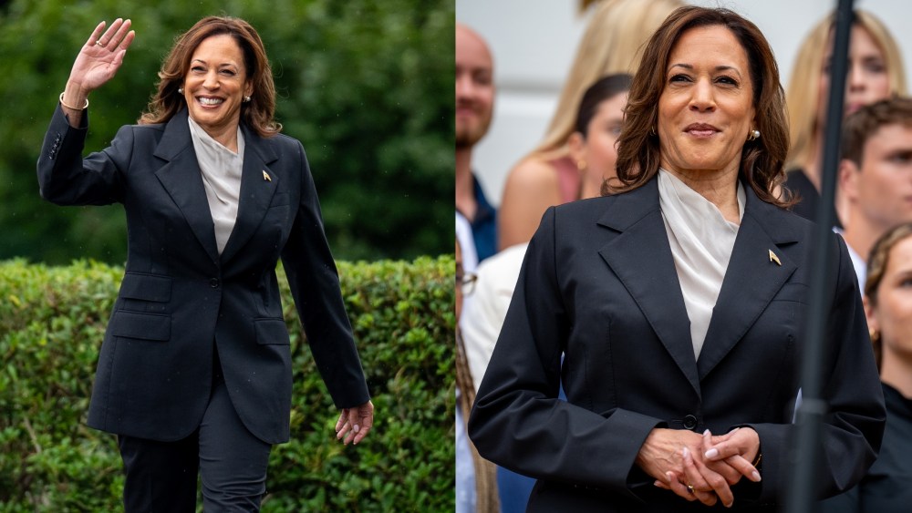 WASHINGTON, DC - JULY 22: U.S. Vice President Kamala Harris arrives for an NCAA championship teams celebration on the South Lawn of the White House on July 22, 2024 in Washington, DC. U.S. President Joe Biden abandoned his campaign for a second term after weeks of pressure from fellow Democrats to withdraw and just months ahead of the November election, throwing his support behind Harris. (Photo by Andrew Harnik/Getty Images)