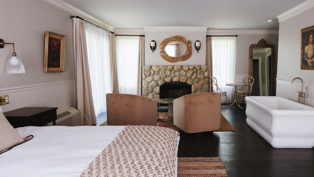 Guest room at Lost Fox Inn