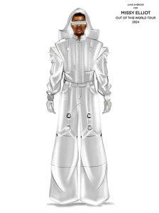 Missy Elliott’s tour costumes by June Ambrose.