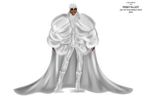 Missy Elliott’s tour costumes by June Ambrose.