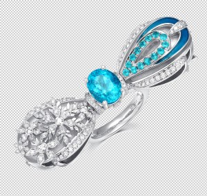 Double me Paraiba Ring