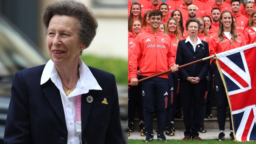 PARIS, FRANCE - JULY 24: Princess Anne, The Princess Royal attends the Team Great Britian Flagbearer photocall at British Embassy on July 24, 2024 in Paris, France. (Photo by Richard Pelham/Getty Images)