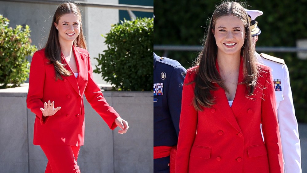 queen letizia of spain daughter MADRID, SPAIN - JULY 12: Crown Princess Leonor of Spain departs for an official visit to Portugal at Adolfo Suarez Madrid-Barajas Airport on July 12, 2024 in Madrid, Spain. (Photo by Pablo Cuadra/Getty Images)
