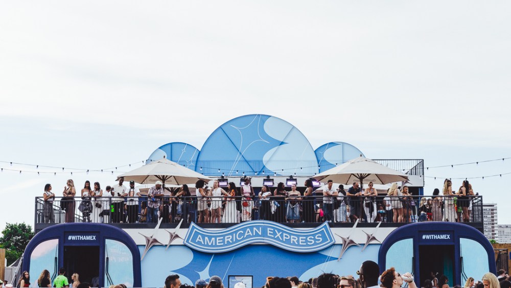 The Amex Experience, where festival goers are able to find their festival persona.