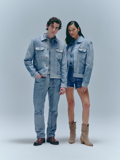 Wrangler and Beyond Retro, one of the largest vintage retailers across Europe, dropped a collection of upcycled denim garments on Thursday.
