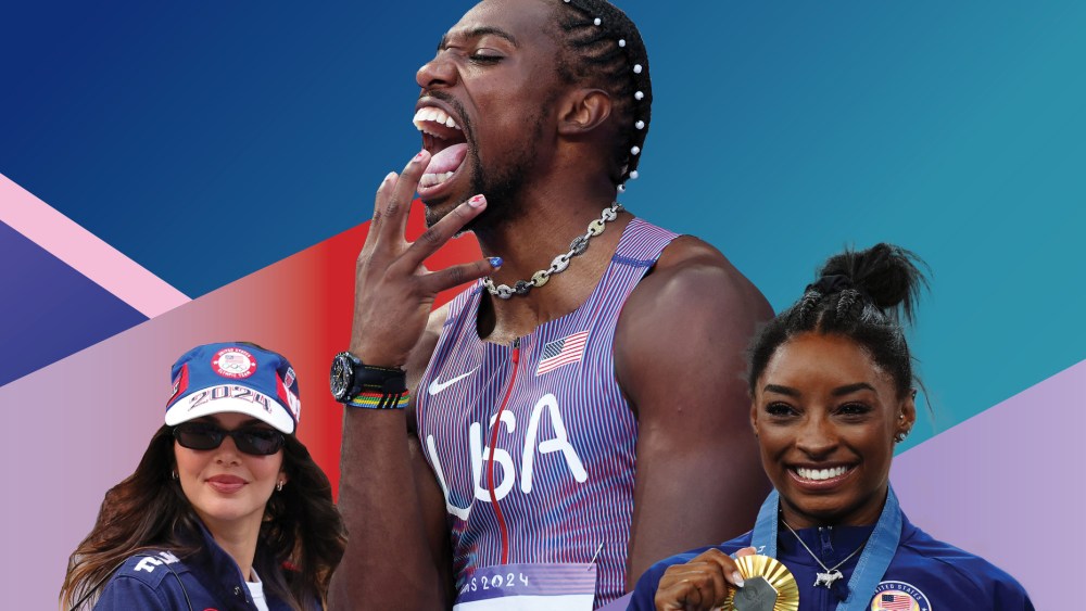 Kendall Jenner, Noah Lyles, and Simone Byles, paris olympics 2024
