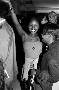 Foxy Brown and guests attend a DKNY party at The Plaza hotel in New York on Sept. 18, 1999.