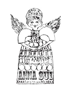 "I remember reading that this song by The Jaynetts was the only song Andy Warhol played when he was painting.  My inspiration is a compilation of his pre-pop drawings and sketches." — Anna Sui