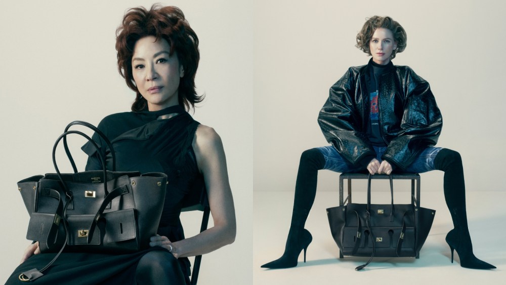 Michelle Yeoh and Naomi Watts for Balenciaga, Bel Air, campaign, handbag