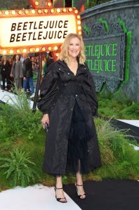 LONDON, ENGLAND - AUGUST 29: Catherine O'Hara attends the UK Premiere of "Beetlejuice Beetlejuice" at Cineworld Leicester Square on August 29, 2024 in London, England. (Photo by Hoda Davaine/Dave Benett/WireImage)