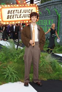 LONDON, ENGLAND - AUGUST 29: Arthur Conti attends the UK Premiere of "Beetlejuice Beetlejuice" at Cineworld Leicester Square on August 29, 2024 in London, England. (Photo by Hoda Davaine/Dave Benett/WireImage)