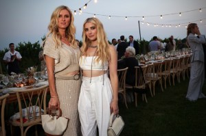 Nicky Hilton Rothschild and Emma Roberts