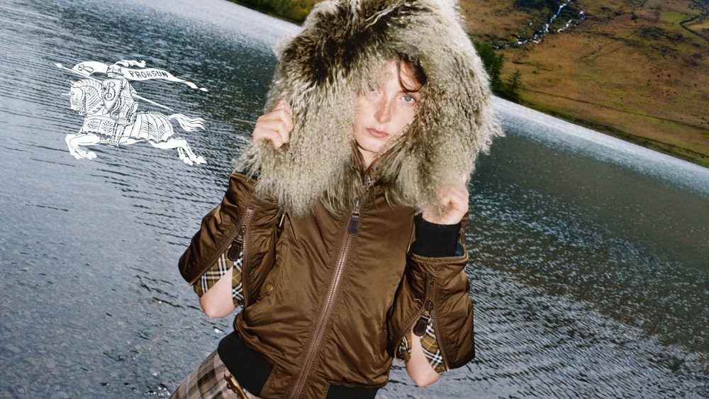 Maya Wigram, Phoebe Philo's daughter, in Burberry's fall 2024 campaign.