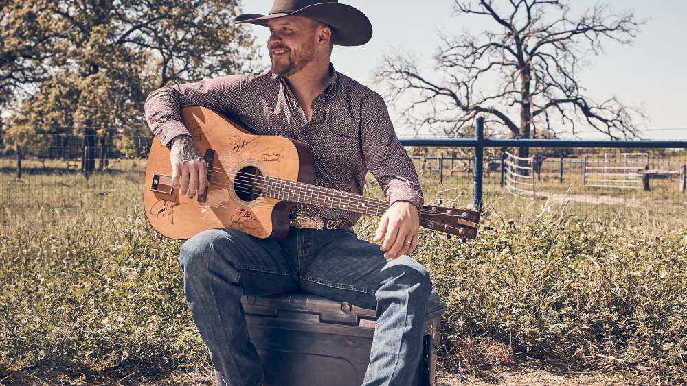 Cody Johnson in a look from his Wrangler shirt collection.