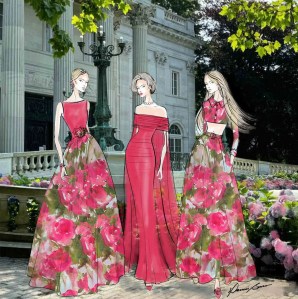 "My Inspiration for the spring 2025 season is multigenerational dressing. From grandmother, mother, daughter and granddaughter, it’s all about the age of possibility." — Dennis Basso