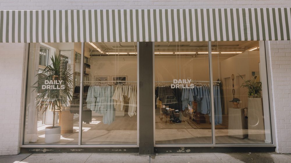 The Daily Drills pop-up in Soho, activewear, loungewear, new york, sets, sweats, crewnecks