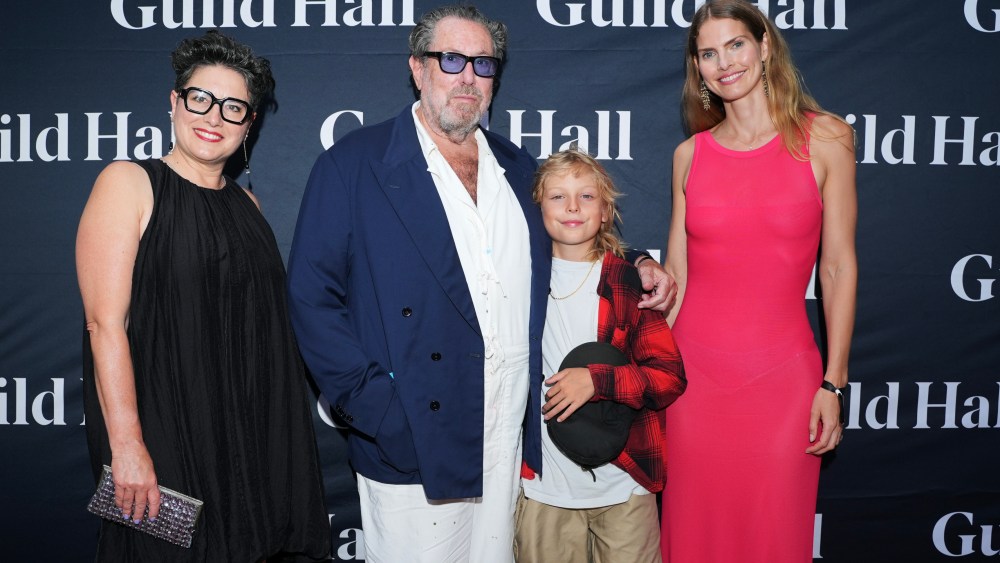 Melanie Crader, Julian Schnabel, Shooter Sandhed Schnabel, Louise 
Kugelberg, at the Guild Hall gala.