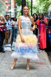 NEW YORK, NEW YORK - JULY 31: Blake Lively is seen in the Upper West Side on July 31, 2024 in New York City. (Photo by Gotham/GC Images)