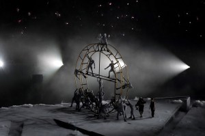 Dancers perform during the closing ceremony of the Paris 2024 Olympic Games at the Stade de France, in Saint-Denis, in the outskirts of Paris, on August 11, 2024.