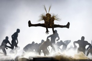 The Golden Voyager performs during the Closing Ceremony of the Olympic Games Paris 2024 at Stade de France on August 11, 2024 in Paris, France.