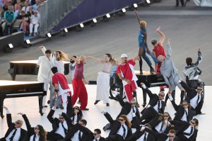 Dancers perform during the Paris 2024 Paralympic Games Opening Ceremony at the Place de la Concorde in Paris on August 28, 2024.