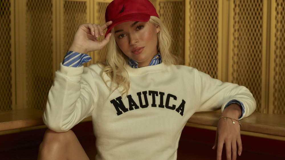Livvy Dunne in Nautica's fall campaign.