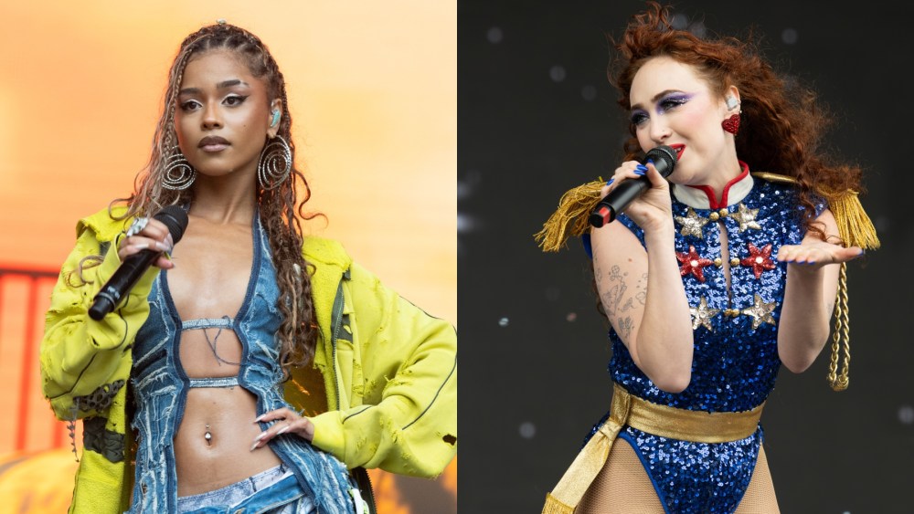 Tyla and Chappell Roan perform at Outside Lands in San Francisco.