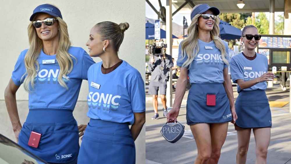 Paris Hilton and Nicole Richie at Sonic filming scenes for "The Simple Life" on Aug. 5 in Duarte, California, Self-portrait, y2k, peacock, reality show