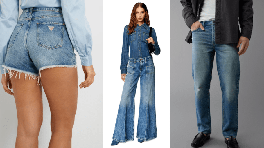 Denim looks from Guess, Diesel and American Eagle