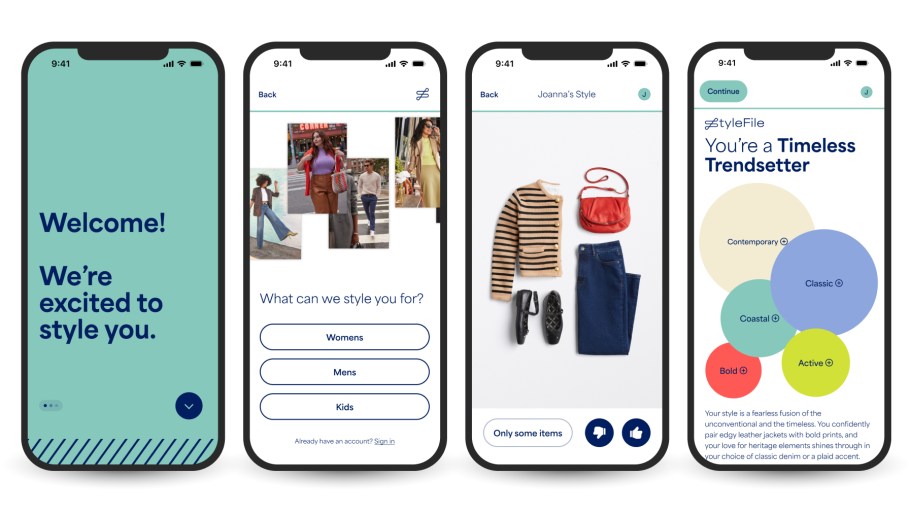 The Stitch Fix online experience.