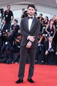 VENICE, ITALY - AUGUST 30: Chase Stokes attends a red carpet for "Babygirl" during the 81st Venice International Film Festival at  on August 30, 2024 in Venice, Italy. (Photo by Stefania D'Alessandro/WireImage)