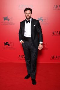 VENICE, ITALY - AUGUST 31: Aaron Taylor-Johnson attends the Armani Beauty Passione Party during the 81st Venice International Film Festival at Arsenale on August 31, 2024 in Venice, Italy. (Photo by Daniele Venturelli/Getty Images for Armani Beauty)