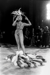 The iconic Josephine Baker performs onstage at the Battle of Versailles, Versailles, France, November 27, 1973