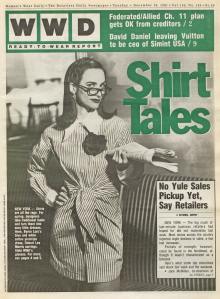 Byron Lars’ “Shirt Tales,” Dec. 24, 1991, WWD page one.