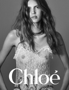 Rosalieke Fuchs in Chloé's winter campaign.