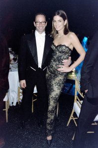Herb Ritts and Cindy Crawford attend the eighth annual Fire & Ice Ball, benefitting the Revlon/UCLA Women’s Cancer Research Program, at Paramount Studios in Los Angeles, California, on December 3, 1997.