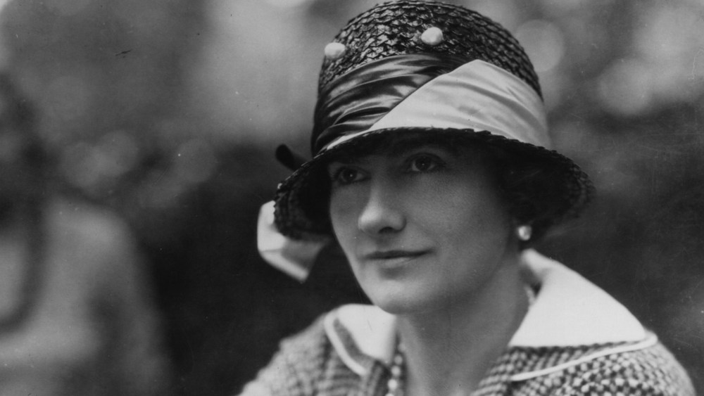 Gabrielle Chanel, known as Coco (1883 - 1971), top French couturier, at Fauborg, St Honore, Paris.