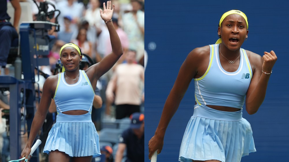 coco gauff wears new balance kit during day one of us open 2024