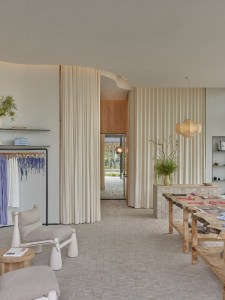 A look inside Frankie’s Bikinis first store located in Malibu, California.