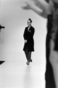 Isabel Toledo on the runway at her spring 1998 fashion show.