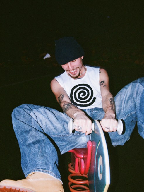 A pair of handmade baggy jeans that put the designer on the radar of denim and streetwear aficionados