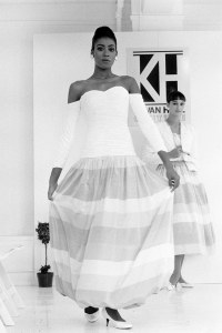 Kevan Hall for KH Couture spring 1987.