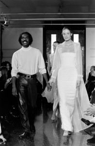 Kevin Hall for Halston spring 1999 show.