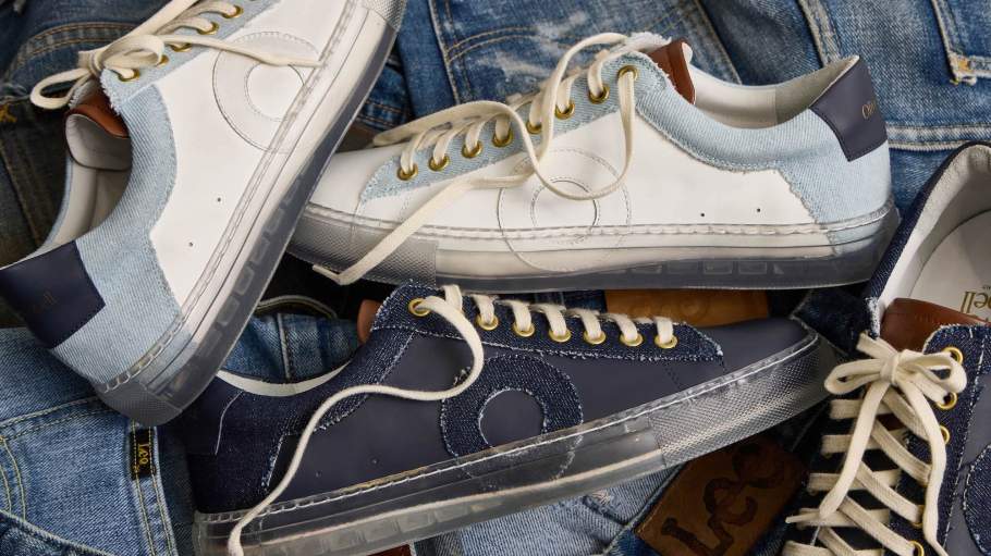 Lee and luxury footwear brand Oliver Cabell unveiled a capsule collection of high-end leather and denim sneakers for men and women.