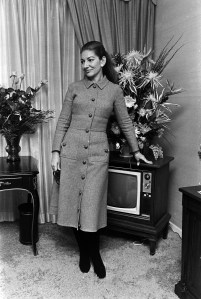 Opera singer Maria Callas poses for portraits during an interview on November 21, 1970 in New York City.