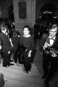 Outtake; Maria Callis at The Paris Opera for the premiere of "PhËdre" on October 14, 1968..Article title: "For the Record"