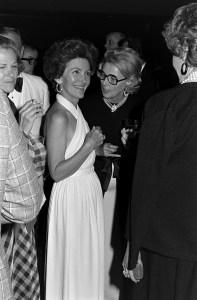 Nancy Reagan attends a GOP fundraiser at the Century Plaza Hotel in Los Angeles on May 31, 1973.