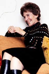Nancy Reagan poses for portraits during an interview at the 1976 New Hampshire Republican presidential primary during Ronald Reagan's campaign on February 24, 1976.